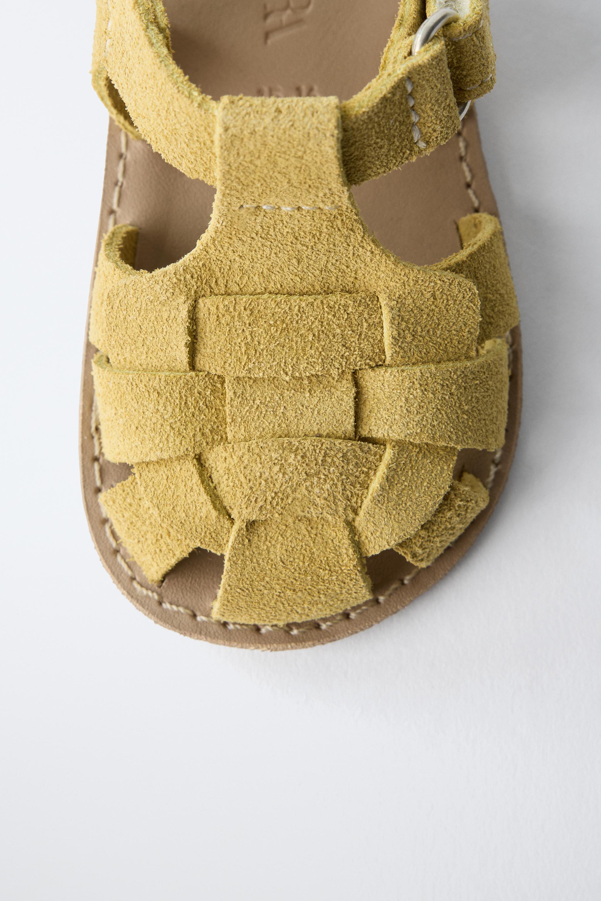 SANDALES STYLE PLAGE EN CUIR
